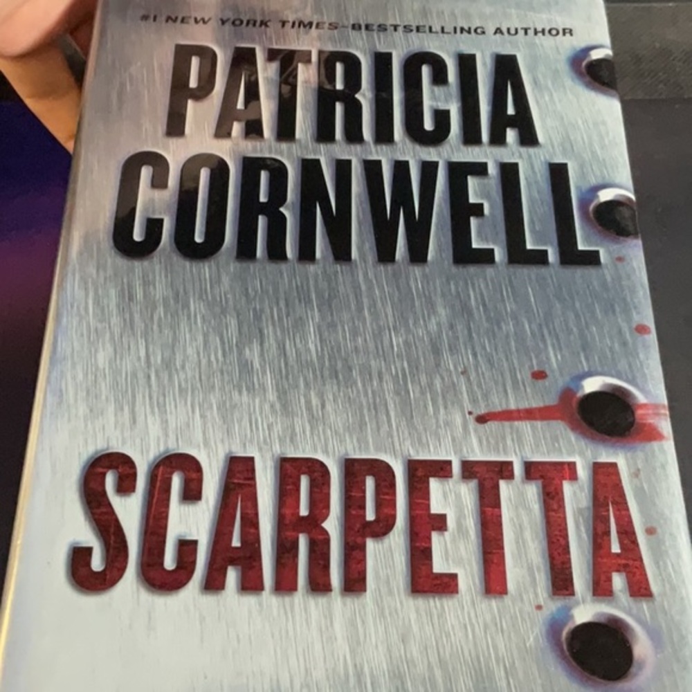 Scarpetta by Patricia Cornwell - Gray and Red Coffee Table Book